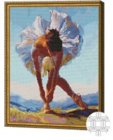 Алмазная картина по номерам Art Gallery Premium Поклон балерины 40x50cm (QB204455)