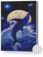 Pictura cu diamante după numere Art Gallery Premium Zborul delfinului 20x30cm (XQC80784)