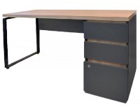 Masa de birou Deco Urban+Box Right 150x68 Oak Sonoma/Anthracite (T2MUD1506)