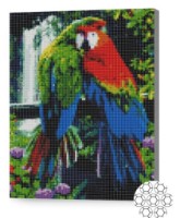 Алмазная картина по номерам Art Gallery Premium Попугаи в джунглях 30x40cm (XQB74007)