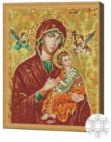 Pictura cu diamante după numere Art Gallery Premium Icoană Maicii Domnului Patimitoarea 40x50cm (QB200332)