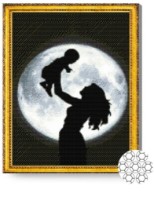 Алмазная картина по номерам Art Gallery Premium Счастье матери 40x50cm (GA75802)