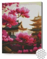 Алмазная картина по номерам Art Gallery Premium Цветение магнолии 30x40cm (XQB74669)