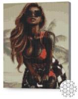 Алмазная картина по номерам Art Gallery Premium Яркая девушка 30x40cm (XQB77458)