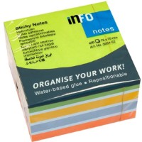 Бумага для заметок Info Notes 75x75mm Pastel 450pcs (5654-52)