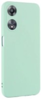 Husa de protecție Helmet Case Liquid Silicone Oppo A58 Green (HMTCLSOPA58GR)