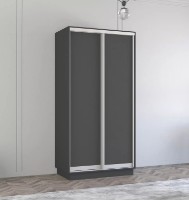 Dulap cu uşi glisante Mobildor-Lux Fox 120x240 Anthracite (fox6507)