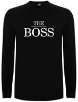 Hanorac pentru copii Soling The Boss Black, s.7-8 years (Print-c112)