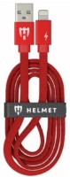Cablu USB Helmet USB to Lightning Kevlar Flat 1m Red (HMT-CULKFRD)