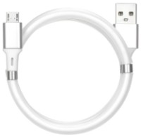 Cablu USB Helmet USB to Micro-USB With Magnetic Organizer 1m White (HLTCUMMOWH)