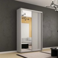 Шкаф-купе Mobildor-Lux Compact Meander/Mirror 150x210 Grey (00013068)