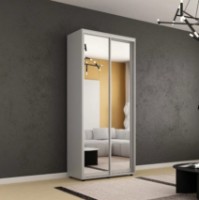 Dulap cu uşi glisante Mobildor-Lux Compact Mirror 120x210 Grey (00012987)