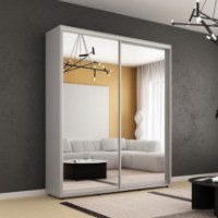 Dulap cu uşi glisante Mobildor-Lux Compact Mirror 210x240 Grey (00013214)