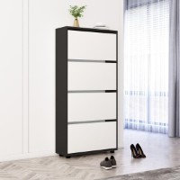 Rafturi pentru pantofi Mobildor-Lux Leo 100x27x164 Anthracite/White (00010141)