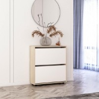 Rafturi pentru pantofi Mobildor-Lux Leo 100x27x86 Oak Sonoma/White (00010139)