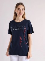 Tricou de dame Bumbacel WT37026_3920B2_L6 Blue, s.XL