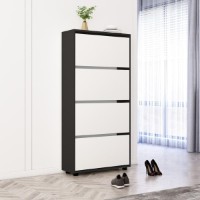 Rafturi pentru pantofi Mobildor-Lux Leo 60x27x164 Anthracite/White (10008529)