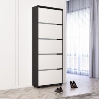 Обувница Mobildor-Lux Leo 60x27x203 Anthracite/White (10008672)