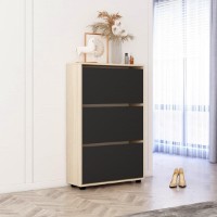Rafturi pentru pantofi Mobildor-Lux Leo 70x27x125 Oak Sonoma/Anthracite (00013470)