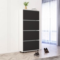 Rafturi pentru pantofi Mobildor-Lux Leo 70x27x164 White/Anthracite (00013475)