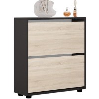 Обувница Mobildor-Lux Leo 70x27x86 Anthracite/Oak Sonoma (00013486)