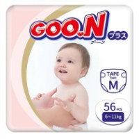Подгузники Goo.N Plus M 56pcs