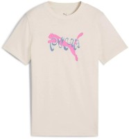 Tricou pentru copii Puma Tweenerverse Graphic Alpine Snow, s.152