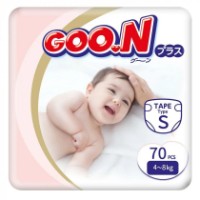 Подгузники Goo.N Plus S 70pcs