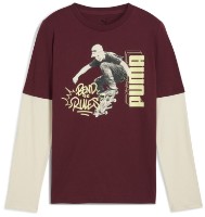 Детская толстовка Puma Mid90S Layered Ruby Shimmer, s.164