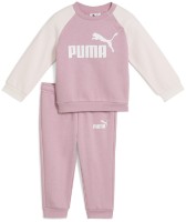 Costum sportiv pentru copii Puma Minicats Ess Raglan Crew Set FL Inf Poised Pink, s.86