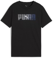 Tricou pentru copii Puma Ess Logo Lab Puma Black, s.140