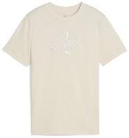 Tricou pentru copii Puma Ess Script Alpine Snow, s.128