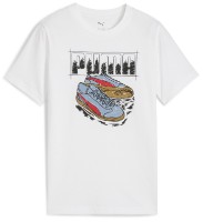 Детская футболка Puma Graphic Sneakers Puma White, s.140