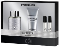 Парфюмерный набор для него Montblanc Explorer Platinum EDP 100ml + EDP 2x7.5ml + Shower Gel 100ml