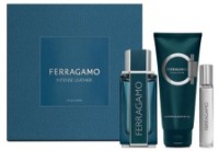 Set de parfumuri pentru el Salvatore Ferragamo Intense Leather EDP 100ml + EDP 15ml + Shower Gel 100ml