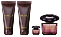 Set de parfumuri pentru ea Versace Crystal Noir EDP 90ml + EDP 5ml + Shower Gel 100ml + Body Lotion 100ml