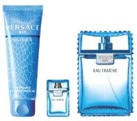 Парфюмерный набор для него Versace Eau Fraiche EDT 100ml + EDT 5ml + Shower Gel 150ml