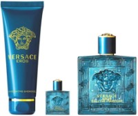 Парфюмерный набор для него Versace Eros EDP 100ml + EDP 5ml + Shower Gel 150ml
