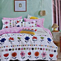 Lenjerie de pat O’llessya New Style De Luxe 200x220cm Albastru/Verde/Roșu (V-130/25)