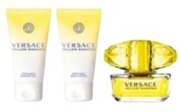 Set de parfumuri pentru ea Versace Yellow Diamond EDT 50ml + Shower Gel 50ml + Body Lotion 50ml
