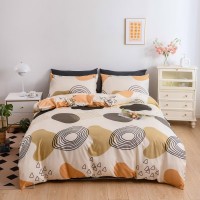 Постельное бельё O’llessya New Style New Style 200x220cm Negru/Ivory/Verde/Orange (V-85/38)