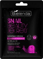 Mască pentru față Bielenda Snail Beauty Secrets Illuminating & Nourishing Black 1pcs