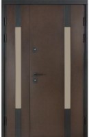 Входная дверь Булат Термо House 706/431 Dark Wenge/White Satin Street 1200mm Left