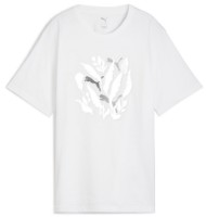 Женская футболка Puma Graphic Relaxed Leaf Puma White, s.XS