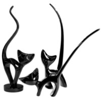 Статуэтка Deco Pisici Black 3pcs