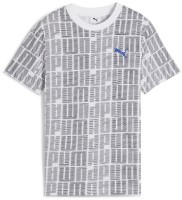 Tricou bărbătesc Puma Ess Logo Lab All-Over Print Puma White, s.XXL