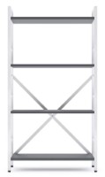 Стеллаж Nex Home Loft 1100x600x240mm White/Anthracite (NX-00000173)