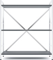Стеллаж Nex Home Loft 900x800x400mm White/Anthracite (NX-00000167)