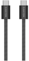 Cablu USB Canyon OnWire 60MG Type-C to Type-C 1m Black (CND-CCMG60AB15B)