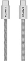 USB Кабель Canyon OnWire 60MG Type-C to Type-C 1m Light Grey (CND-CCMG60AB15LG)
